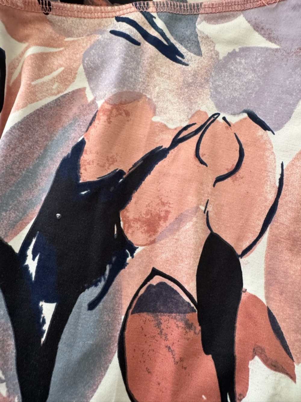 A Pea in the Pod Maternity Leggings in Pink, Navy, Lavender - Picture 3 of 4